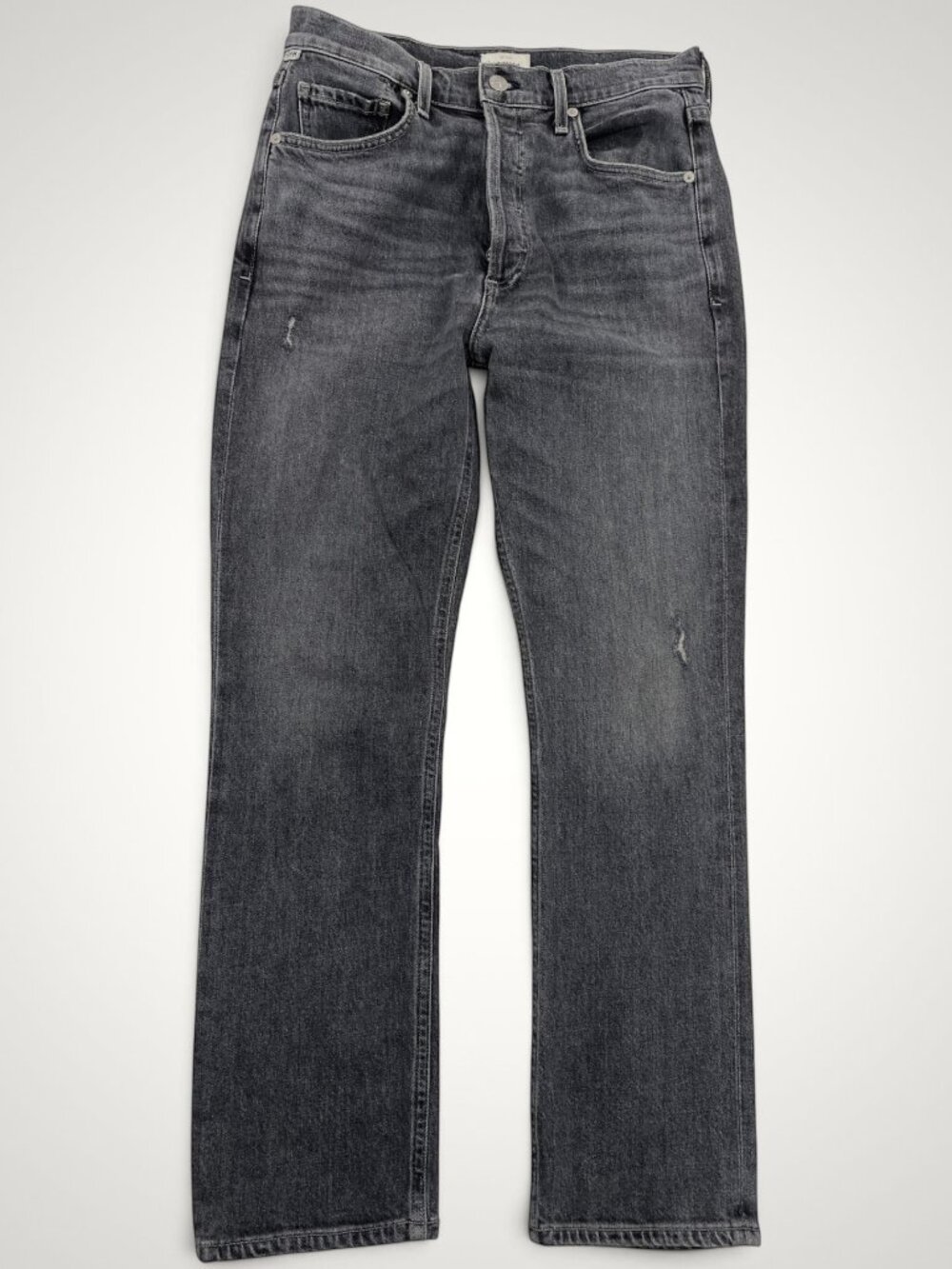 Citizens of Humanity Jolene Women's 27 Gray High Rise Straight Jeans Fits 28x27